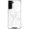 White Marble Galaxy S21 FE Clear Case